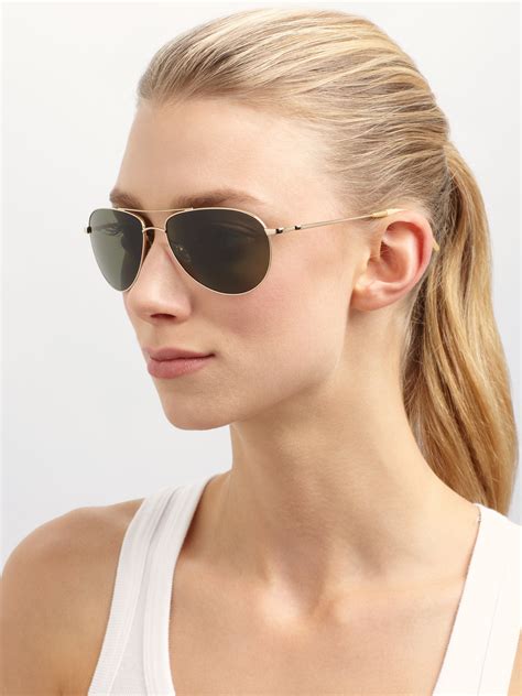 oliver peoples polarized aviator sunglasses.